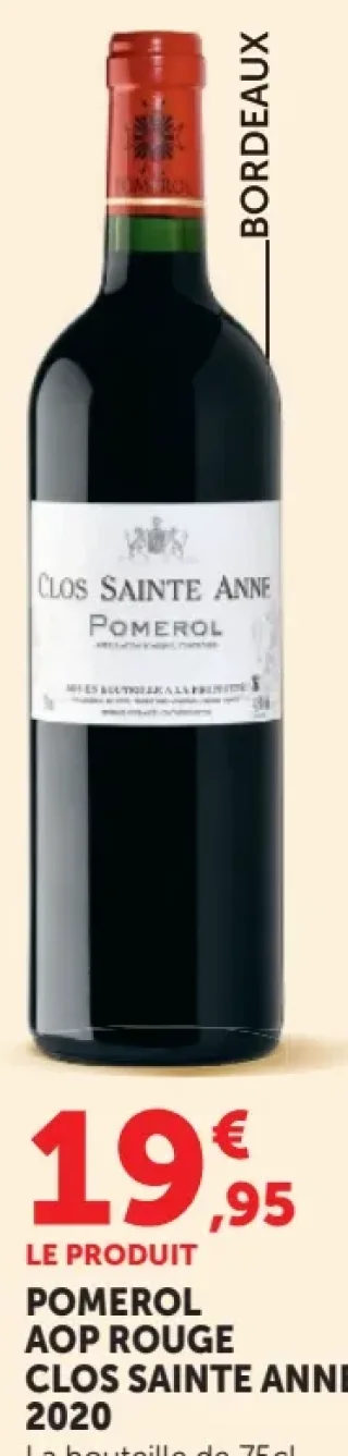 Clos Sainte Anne Pomerol AOP Rouge 2020
