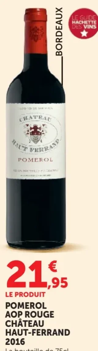 Château Haut-Ferrand Pomerol AOP Rouge 2016