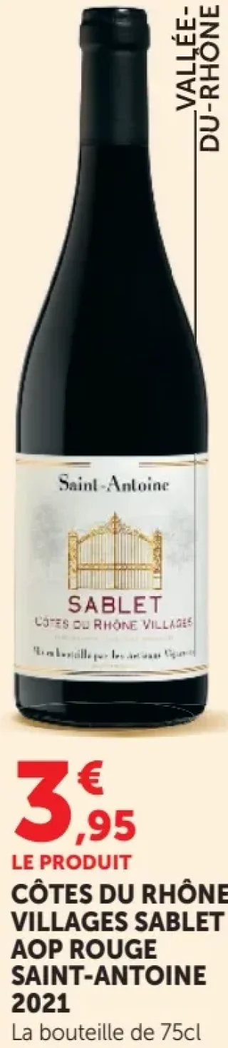 Saint-Antoine Côtes du Rhône Villages Sablet AOP Rouge 2021