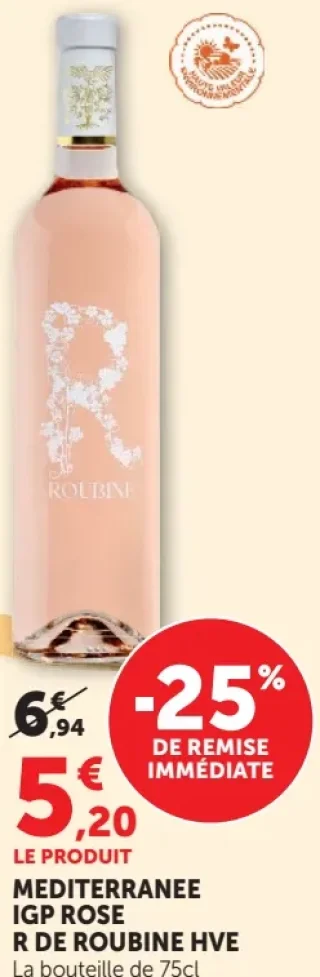 R de Roubine HVE Mediterranee IGP Rose