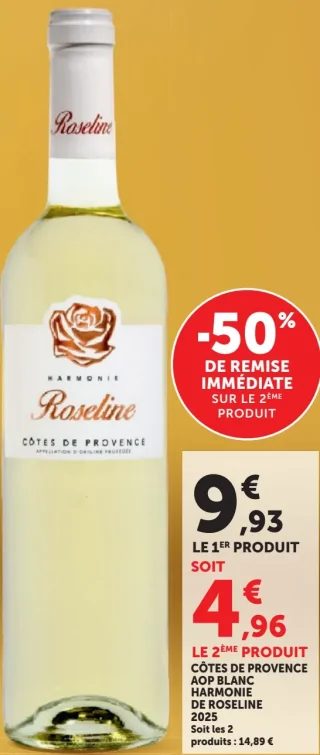 Harmonie de Roseline Côtes de Provence AOP Blanc