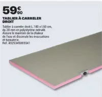 Qboard Tablier à carreler droit