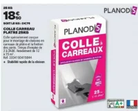 Colle carreau plâtre 25kg Planodis