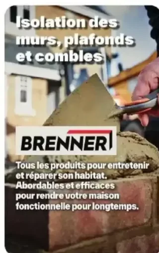 Isolation des murs, plafonds et combles Brenner