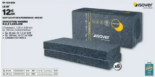 Isocoton 100mm R:2,5 1,2x0,6m Isover