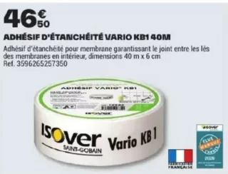 ADHÉSIF D'ÉTANCHÉITÉ VARIO KB1 40M