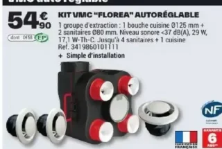 Kit VMC "Florea" autoréglable