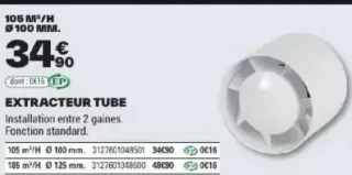 EXTRACTEUR TUBE
