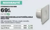 VMC INDIVIDUELLE AUTORÉGLABLE SOLO 100