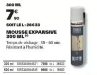 Brenner Mousse Expansive 300ml