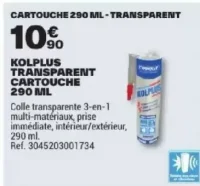 Kolplus Transparent Cartouche 290ml