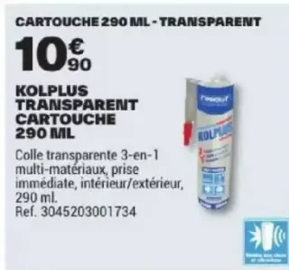 Kolplus Transparent Cartouche 290ml
