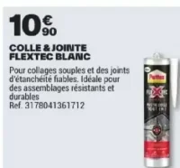 Pattex Colle & Jointe Flextec Blanc