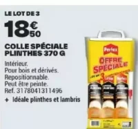 Pattex Colle Spéciale Plinthes 370g Le Lot De 3