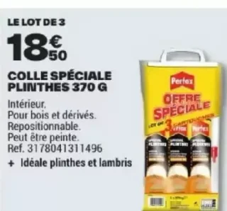 Pattex Colle Spéciale Plinthes 370g Le Lot De 3