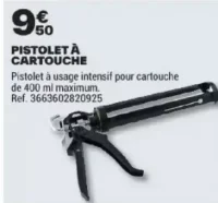 Pistolet à cartouche intensif