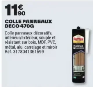 Pattex Colle Panneaux Deco 470g