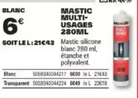 Brenner Mastic Multi-usages 280ml