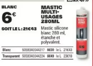Brenner Mastic Multi-usages 280ml
