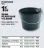 Promo SEAU PLASTIQUE 11 L NOIR
