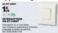 INTERRUPTEUR VA-ET-VIENT