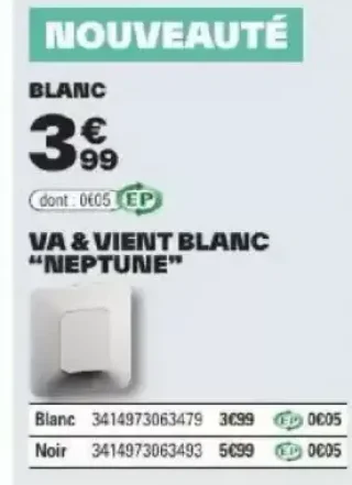 Legrand VA & VIENT BLANC "NEPTUNE"