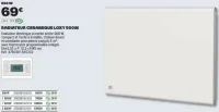 Radiateur céramique Loxy 500W