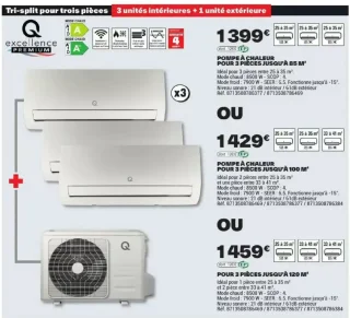 Pompe à chaleur Q Excellence PREMIUM pour 3 pièces jusqu'à 85 m²