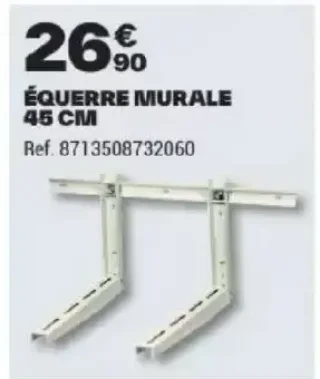 Équerre murale 45 cm