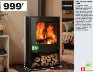 Poêle à bois TAHOE 8 kW