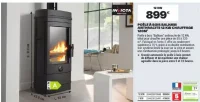 Poêle à bois Balham Anthracite 12 KW Invicta