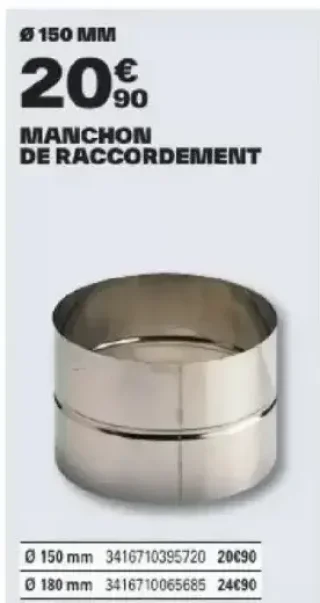 Manchon de raccordement Ø 150 mm