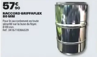 Raccord Griffaflex 80 mm