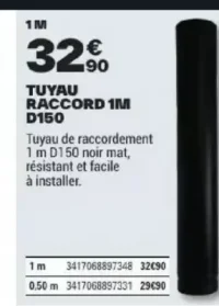 Tuyau raccord 1M D150