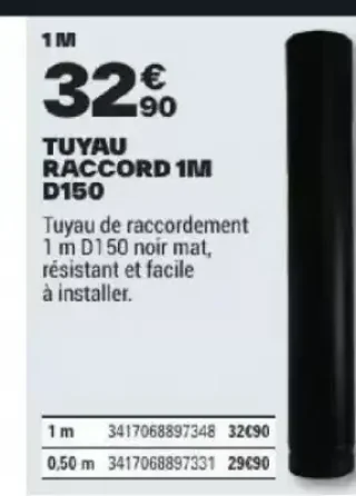 Tuyau raccord 1M D150