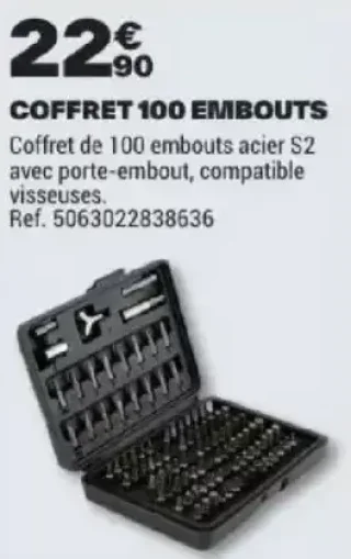 COFFRET 100 EMBOUTS