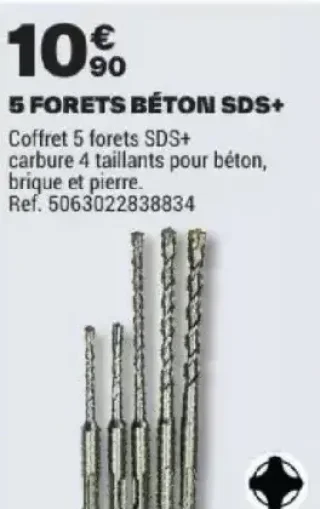 5 FORETS BÉTON SDS+