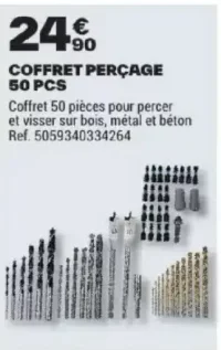 COFFRET PERÇAGE 50 PCS