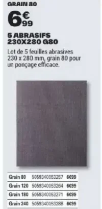 5 Abrasifs 230x280 G80