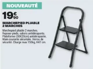 MARCHEPIED PLIABLE 2 MARCHES