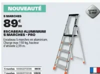 ESCABEAU ALUMINIUM 5 MARCHES - PRO