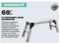PLATEFORME LARGE ALUMINIUM