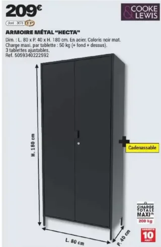 Armoire métal "Hecta"