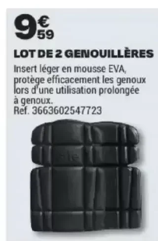 Lot de 2 genouillères Site