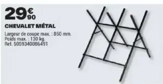 Chevalet métal Magnusson