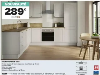 Cuisine "ACASUS" GRIS MAT