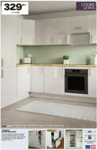 Cuisine Cooke & Lewis "DORICE" blanc brillant