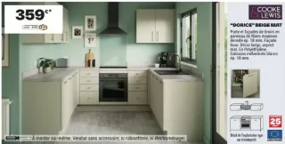 Cuisine complète COOKE & LEWIS "DORICE" BEIGE MAT
