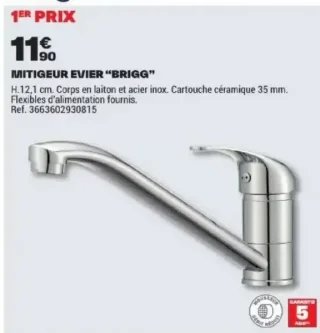 Mitigeur évier "Brigg"