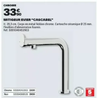 Mitigeur évier "Cascabel"